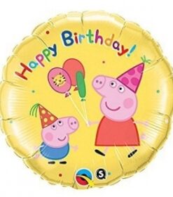 18" 佩佩豬生日鋁箔球 (73990)  240.NTD