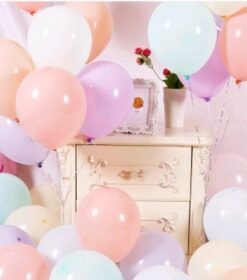 10吋乳膠馬卡龍色空飄球/顆  70.NTD