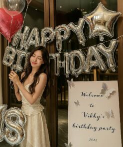 簡約少女生日佈置｜編號004