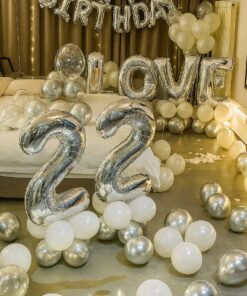 銀白愛心LOVE佈置｜編號005